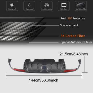 Achterbumper diffuser V1 (voor SD C43/C63 AMG 2015-2019, carbon) foto 2