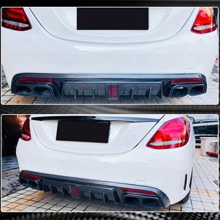 Achterbumper diffuser V1 (voor SD C43/C63 AMG 2015-2019, carbon) foto 4