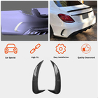 Mercedes C-klasse W205 2014–2021 Achterbumper sierlijsten (voor SD C43/C63 AMG 2015-2019, carbon) foto 2