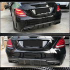 Mercedes C-klasse W205 2014–2021 Achterbumper diffuser V3 (voor SD C43/C63 AMG 2015-2019, carbon) foto 3