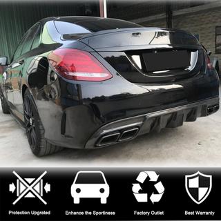 Achterbumper diffuser V3 (voor SD C43/C63 AMG 2015-2019, carbon) foto 2