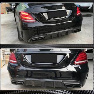 Achterbumper diffuser V3 (voor SD C43/C63 AMG 2015-2019, carbon) foto 3