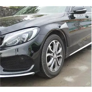 Carbon voorste spatbordkappen (voor SD AMG-Line 2015-2019, Carbon) Mercedes C-klasse W205 2014–2021 foto 3