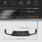 Mercedes C-klasse W204 2007–2015 Achterbumper spoiler met diffuser (voor C63 AMG 2012-2014, carbon) foto 4