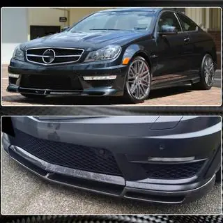 Frontbumper lip Lip V1 (voor AMG 2012-2014, carbon) foto 4