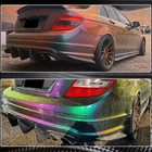 Mercedes C-klasse W204 2007–2015 Achterbumper diffuser V1 (voor AMG SD 2008-2011, carbon) foto 5