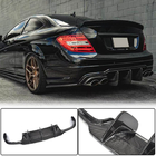 Mercedes C-klasse W204 2007–2015 Achterbumper diffuser V2 (voor AMG SD/Coupe 2012-2014, carbon) foto 1