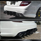 Mercedes C-klasse W204 2007–2015 Achterbumper diffuser V2 (voor AMG SD/Coupe 2012-2014, carbon) foto 3