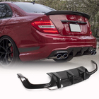 Mercedes C-klasse W204 2007–2015 Achterbumper diffuser V3 (voor AMG SD/Coupe 2012-2014, carbon) foto 1