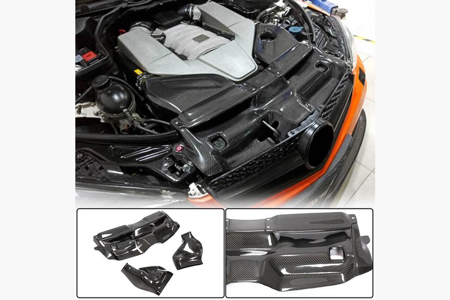 Mercedes C-klasse W204 2007–2015 Cold air intake-behuizing met deksel (voor C63 AMG 2012-2014, dry carbon) Image