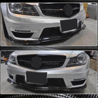 Mercedes C-klasse W204 2007–2015 Voorbumper lip Lip V2 (voor AMG 2012-2014, dry carbon) foto 3