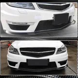 Voorbumper lip Lip V2 (voor AMG 2012-2014, dry carbon) foto 4