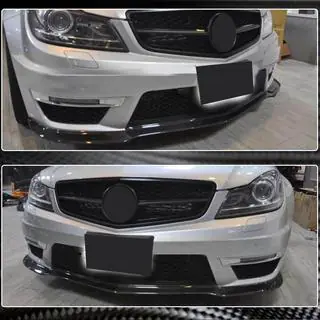 Voorbumper lip Lip V3 (voor AMG 2012-2014, carbon) foto 3