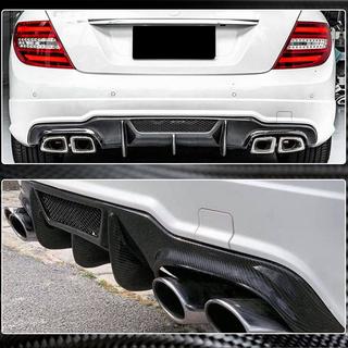 Achterbumper diffuser V4 (voor AMG SD/Coupe 2012-2014, carbon) foto 3
