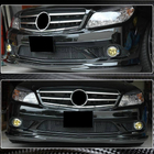 Mercedes C-klasse W204 2007–2015 Voorbumper lip spoiler (voor AMG-Line 2008-2011, carbon) foto 4