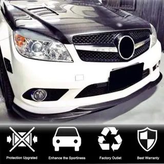 Voorbumper lip spoiler (voor AMG-Line 2008-2011, carbon) foto 2