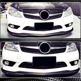 Voorbumper lip spoiler (voor AMG-Line 2008-2011, carbon) foto 3
