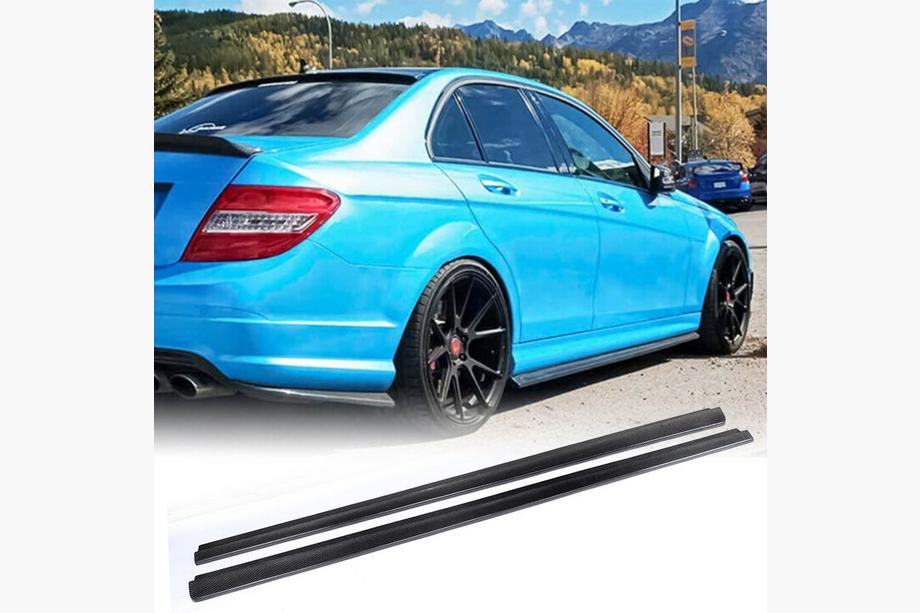 Mercedes C-klasse W204 2007–2015 Sideskirts (voor AMG SD, carbon) Image