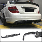 Mercedes C-klasse W204 2007–2015 Achterbumper diffuser V2 (voor AMG SD 2008-2011, carbon) foto 2