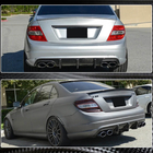 Mercedes C-klasse W204 2007–2015 Achterbumper diffuser V2 (voor AMG SD 2008-2011, carbon) foto 5