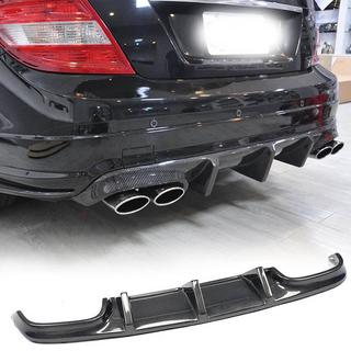 Achterbumper diffuser V2 (voor AMG SD 2008-2011, carbon) foto 1
