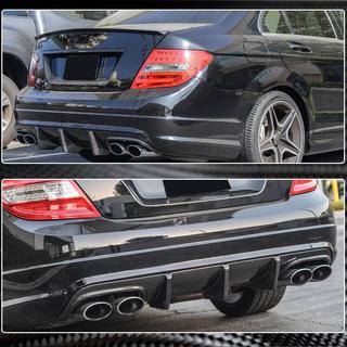 Achterbumper diffuser V2 (voor AMG SD 2008-2011, carbon) foto 4