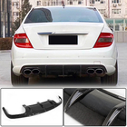 Mercedes C-klasse W204 2007–2015 Achterbumper diffuser V3 (voor AMG SD 2008-2011, carbon) foto 1