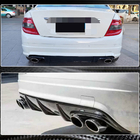 Mercedes C-klasse W204 2007–2015 Achterbumper diffuser V3 (voor AMG SD 2008-2011, carbon) foto 4
