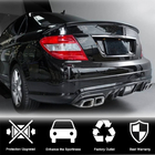 Mercedes C-klasse W204 2007–2015 Achterbumper diffuser V4 (voor AMG SD 2008-2011, Carbon) foto 2