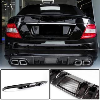 Achterbumper diffuser V4 (voor AMG SD 2008-2011, Carbon) foto 1