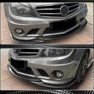 Voorbumper frontlip Lip V3 (voor AMG 2008-2011, carbon) foto 3