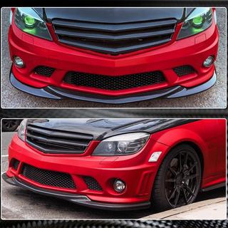 Voorbumper frontlip Lip V3 (voor AMG 2008-2011, carbon) foto 4
