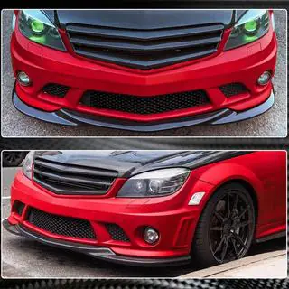 Voorbumper frontlip Lip V3 (voor AMG 2008-2011, carbon) foto 4