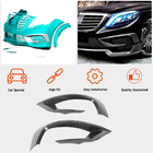 Mercedes S-Class W222 2013–2022 Voorbumper inserts V1 (voor S63 AMG 2014-2017, carbon) foto 2