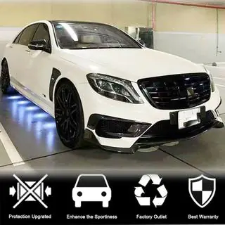 Voorbumper inserts V1 (voor S63 AMG 2014-2017, carbon) foto 3