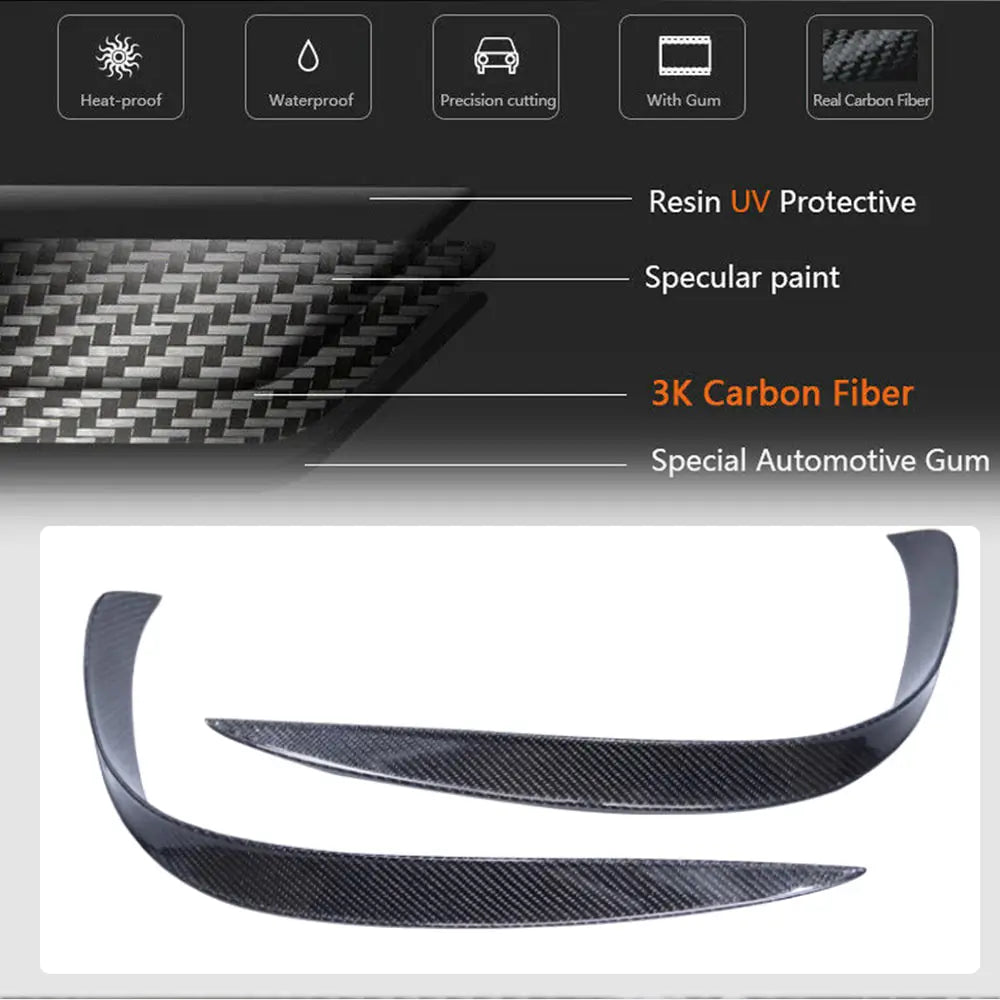 Voorbumper sierlijsten V2 (voor S63 AMG 2014-2017, carbon) foto 4