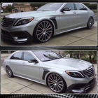 Mercedes S-Class W222 2013–2022 Carbon afdekkappen voor voorspatborden (voor 2014-2017, Carbon) foto 5