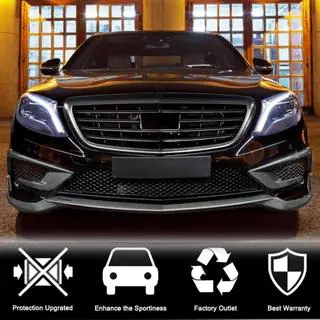 Voorbumper lip (voor S63 AMG 2014-2017, carbon) foto 2