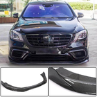 Mercedes S-Class W222 2013–2022 Front bumper lip (voor S63/S65 AMG 2018-2022, carbon) foto 2