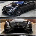 Mercedes S-Class W222 2013–2022 Front bumper lip (voor S63/S65 AMG 2018-2022, carbon) foto 5