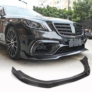 Front bumper lip (voor S63/S65 AMG 2018-2022, carbon) foto 1