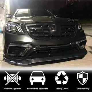 Front bumper lip (voor S63/S65 AMG 2018-2022, carbon) foto 3