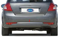 Kia Ceed 2007–2012 OmsaLine RVS afdekking achterbumperrand (2009-2012, HB) foto 1