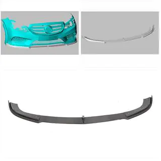 Front bumper lip Lip V2 (voor AMG-Line 2013-2016, carbon) foto 2