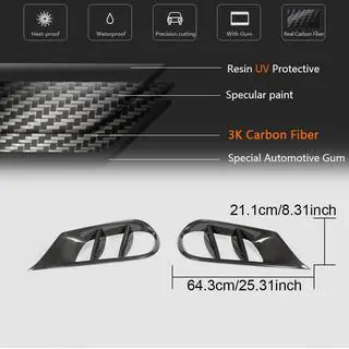 Inserts voor voorbumper (voor AMG-Line 2013-2016, carbon) foto 4