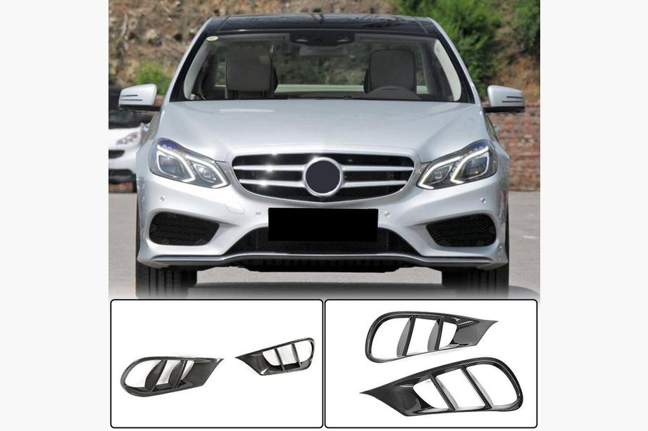 Mercedes E-klasse W212 2009–2016 Inserts voor voorbumper (voor AMG-Line 2013-2016, carbon) Image
