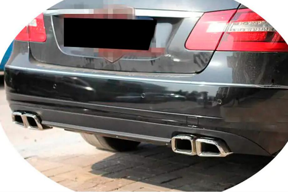 Mercedes E-klasse W212 2009–2016 Achterbumper diffuser (voor Base SD 2010-2013, carbon) Image