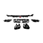 Mercedes E-class W213 2016–2023 Achterbumper diffuser met uitlaatsierstukken V1 (voor AMG/AMG-Line 2016-2019, carbon) foto 3