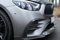 Mercedes E-class W213 2016–2023 Front bumper lip (voor AMG-Line 2020-2023, carbon) foto 10