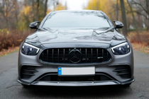 Mercedes E-class W213 2016–2023 Front bumper lip (voor AMG-Line 2020-2023, carbon) foto 1